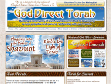 Tablet Screenshot of g-ddirecttorah.com